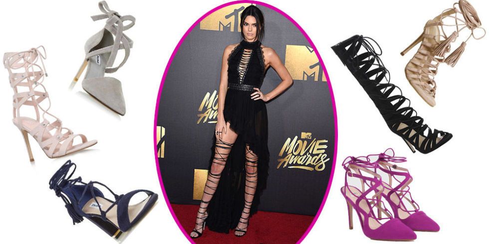 Kendall jenner sale lace up heels