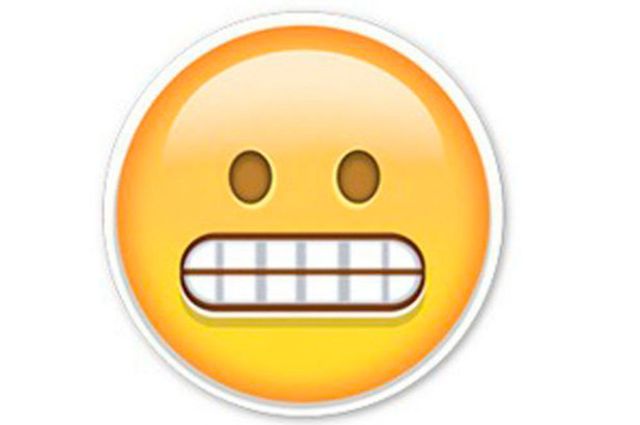 grimacing emoji