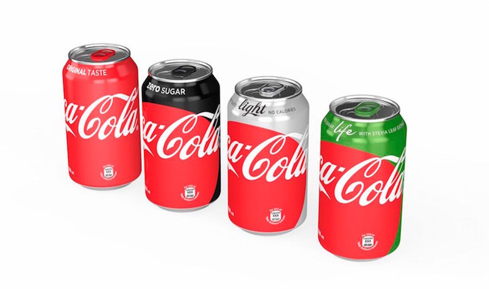New coke cans