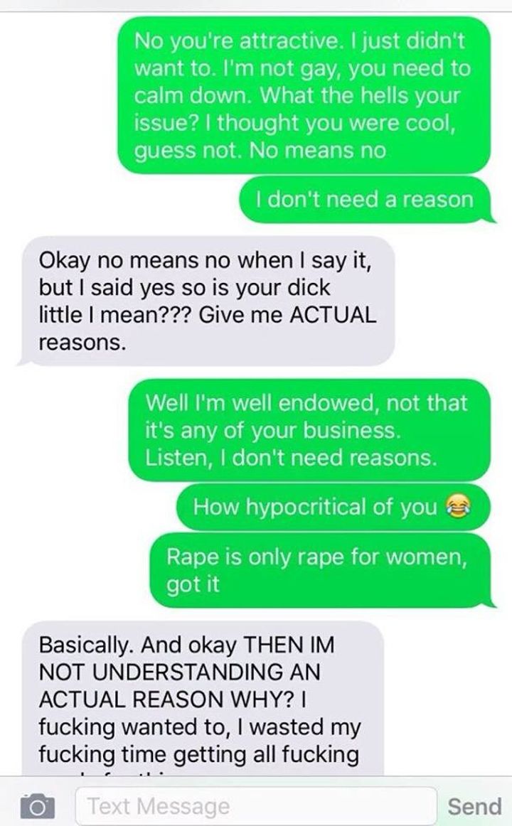 This girl did NOT react well to a man who didn't want to have sex with her