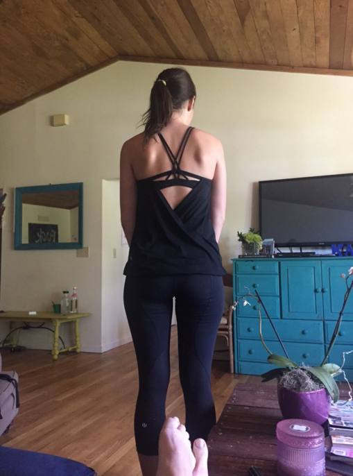 Girl forced to leave University gym for low-cut top (at the back)