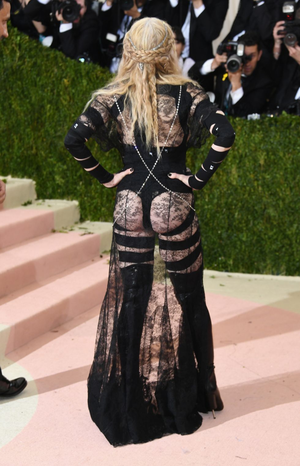 Madonna at the 2016 Met Ball wearing Givenchy
