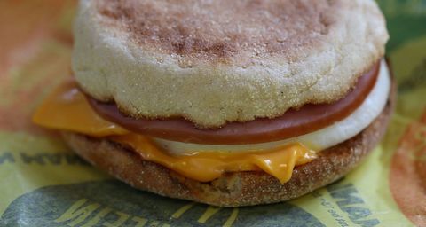 McDonald's breakfast egg mcmuffin