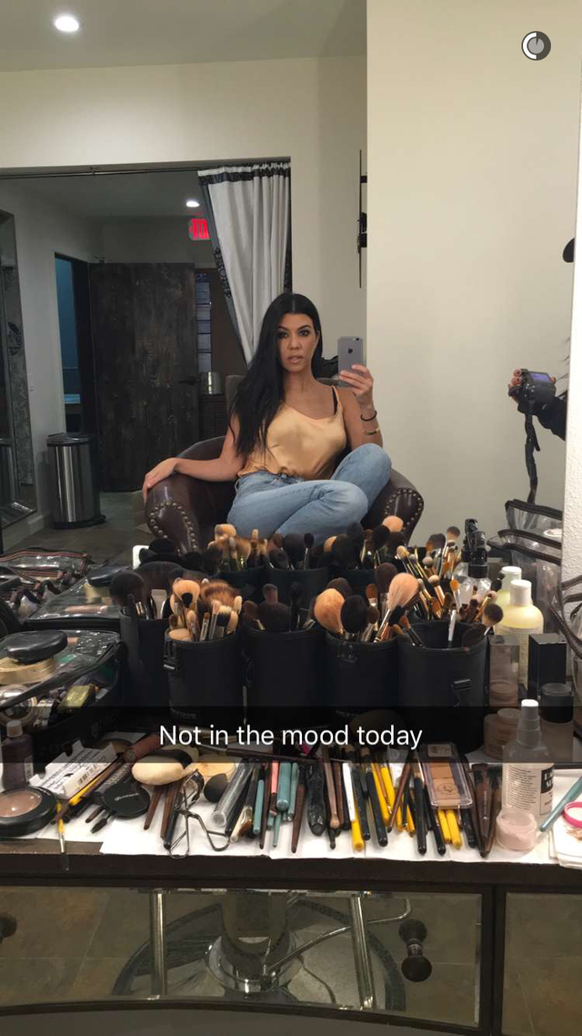 Kourtney Kardashian on photoshoot