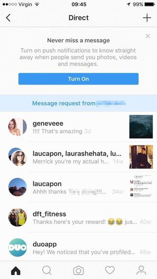 did you know instagram has a secret other message inbox just like facebook - accidentally said no to a follow request on instagram