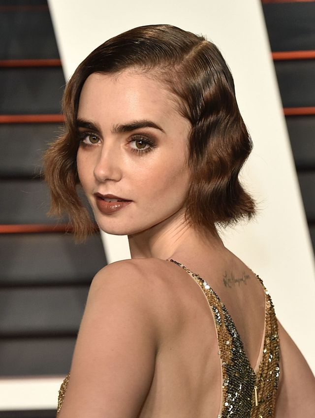Lily Collins Hair