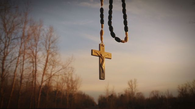 Crucifix, cross, jesus, religion, christian, catholic, rosary beads
