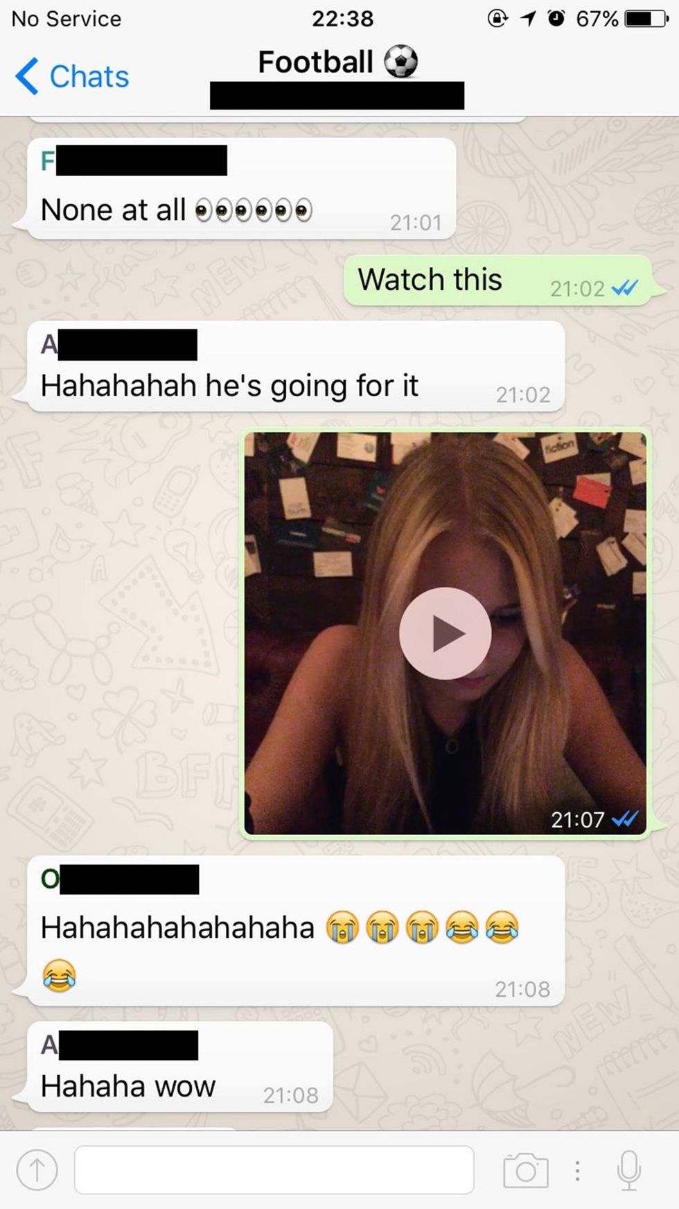 A man documented his disastrous Nando's date to his mates over Whatsapp and it's gone viral