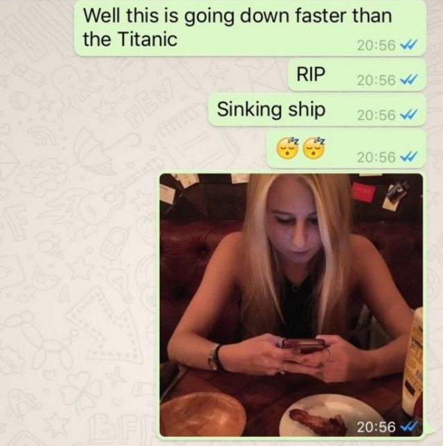 A man documented his disastrous date to his mates over Whatsapp and it's gone viral