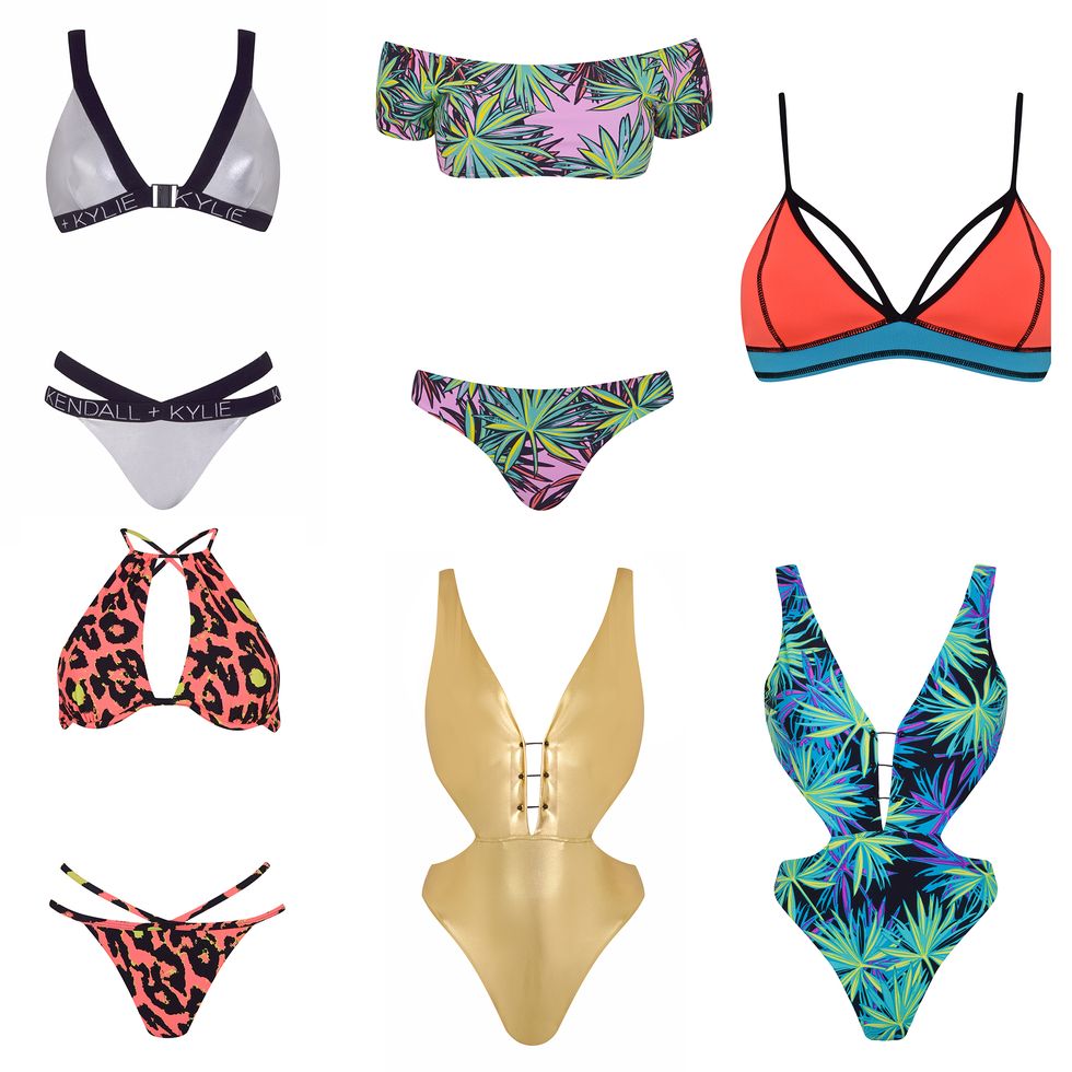 Kendall + Kylie swimwear collection for Topshop