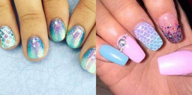 Mermaid Nail-art Is Here, And It's Everything We Thought It Would Be Mermaid nail art - Mermaid Nail-art Is Here, And It's Everything We Thought It Would Be