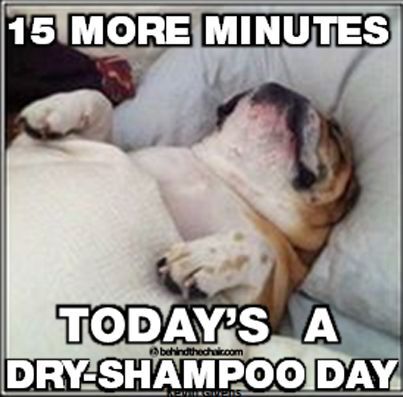 Dry shampoo meme