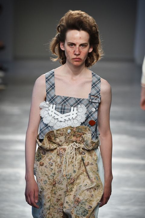 Designer Sends Models With Acne Down The Catwalk To Make An Important