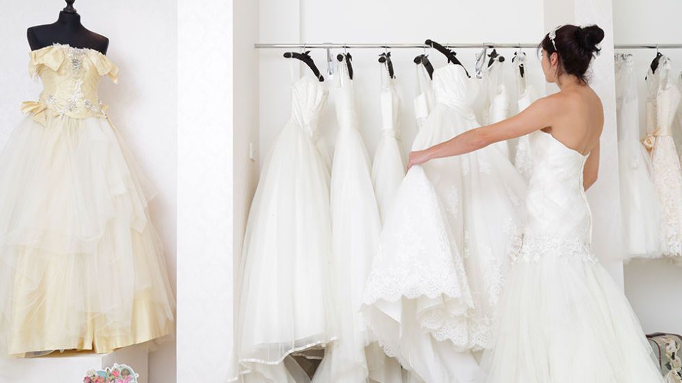 The cost of wedding dress shopping