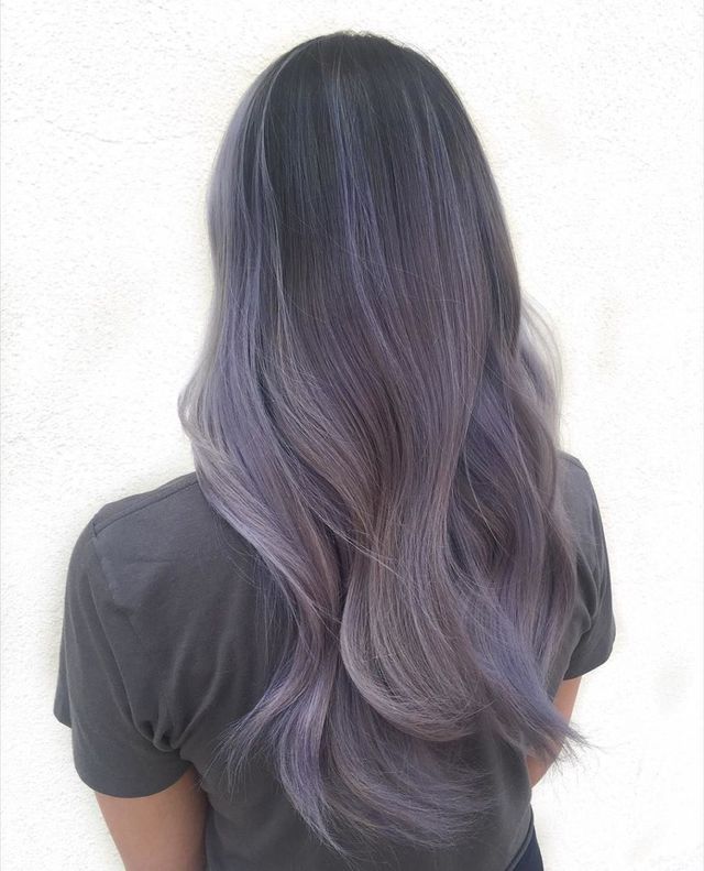 smokey lilac hair