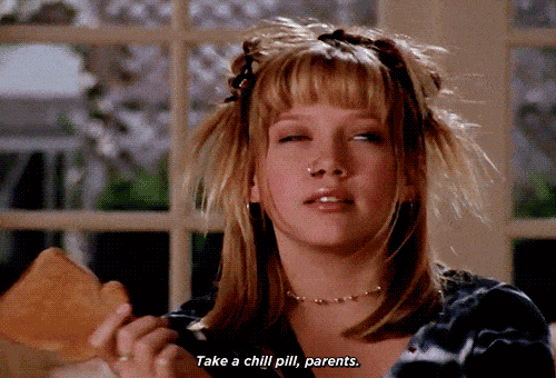 Lizzie Mcguire chill pill GIF