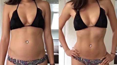 Skinny Girls Having Sex - 10 photos that prove 'flat belly' pics aren't what they seem