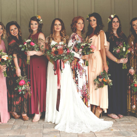unique bridesmaid outfits