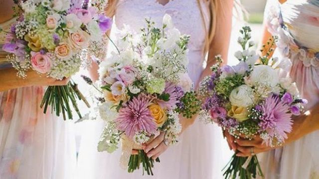 Floral bridesmaid dresses