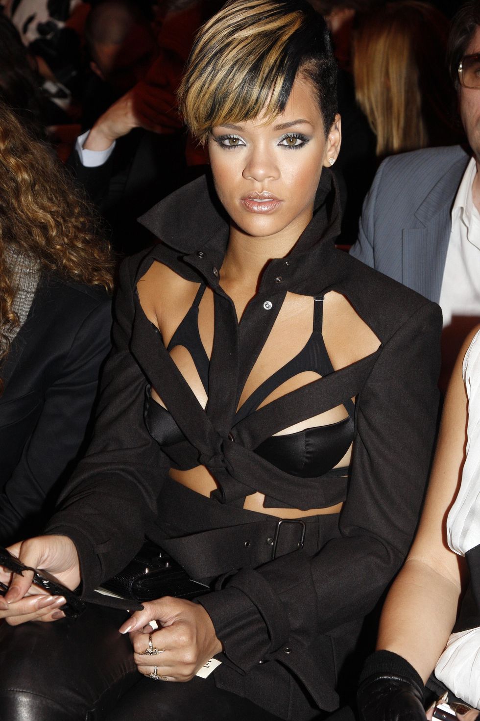 Rihanna wearing underwear as outerwear