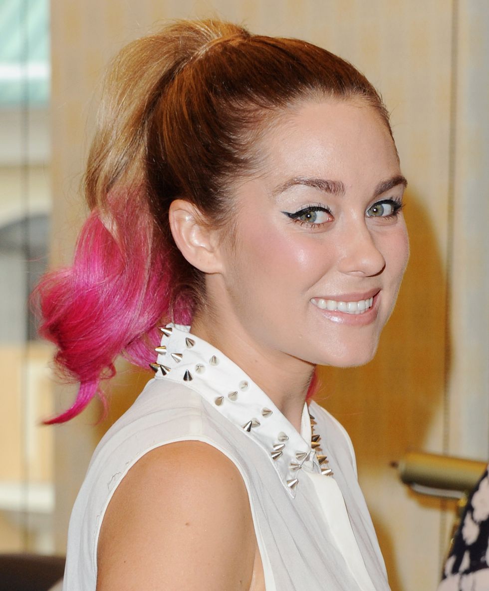 Lauren Conrad pink ponytail