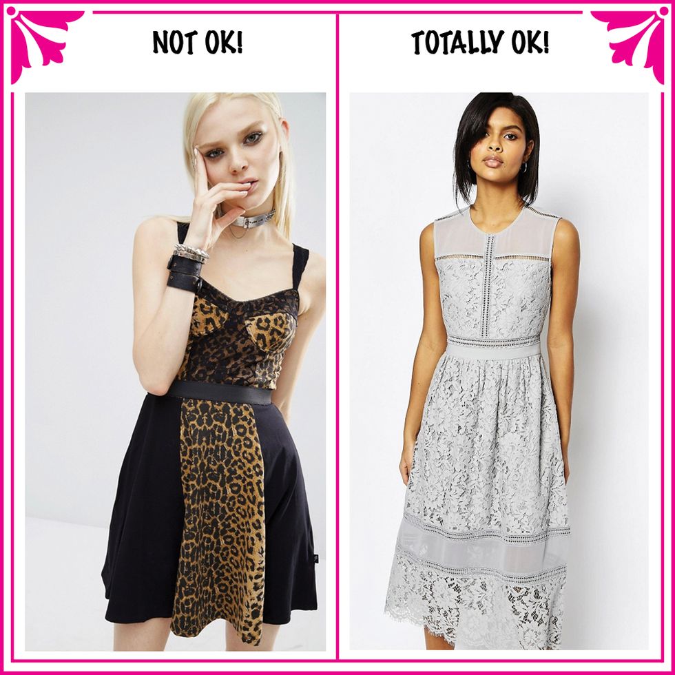 What not to wear to a wedding: leopard print