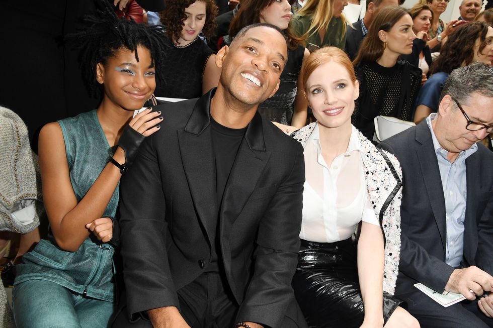 Willow Smith, Will Smith and Jessica Chastain