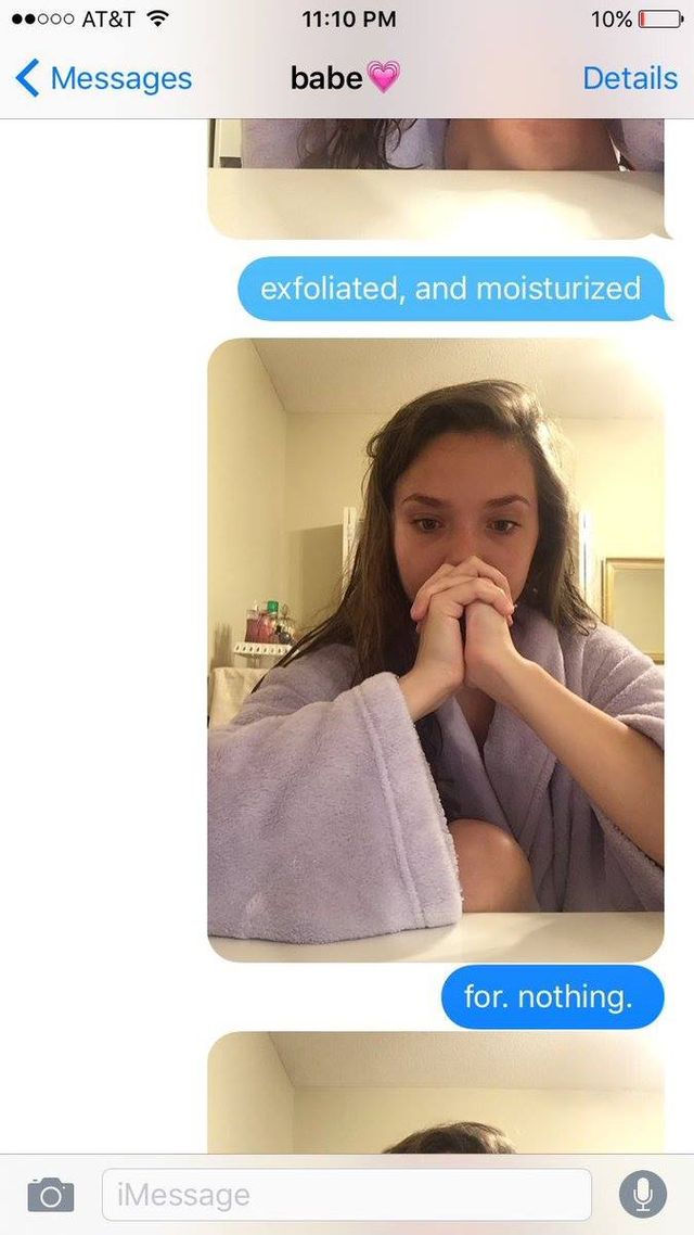 This girl's date prep struggle is ALL OF US