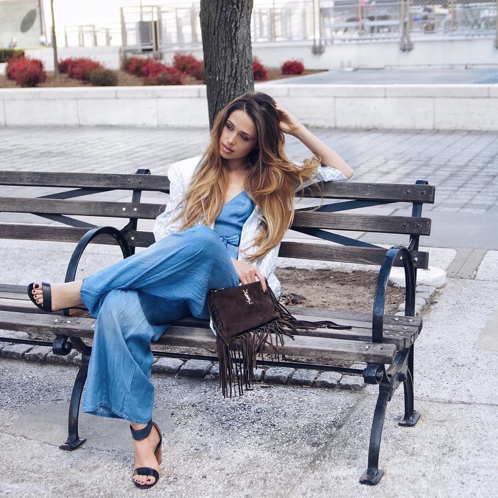 How to nail the '90s trend: wide-leg trousers
