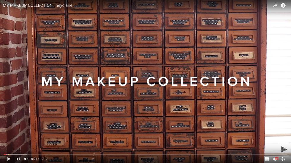Claire Marshall makeup collection