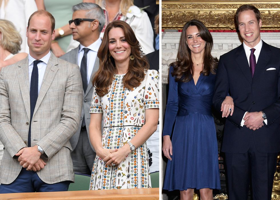 Kate and William wearing co-ordinating outfits