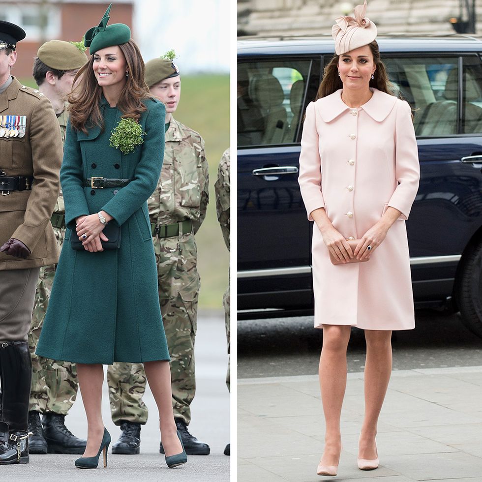 Kate Middleton wearing one colour from head to toe