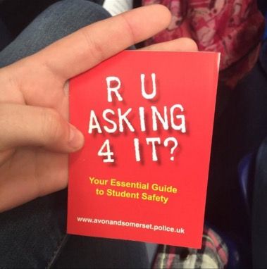 Police hand out embarrassing 'R U Asking 4 It?' leaflets to educate about sexual safety