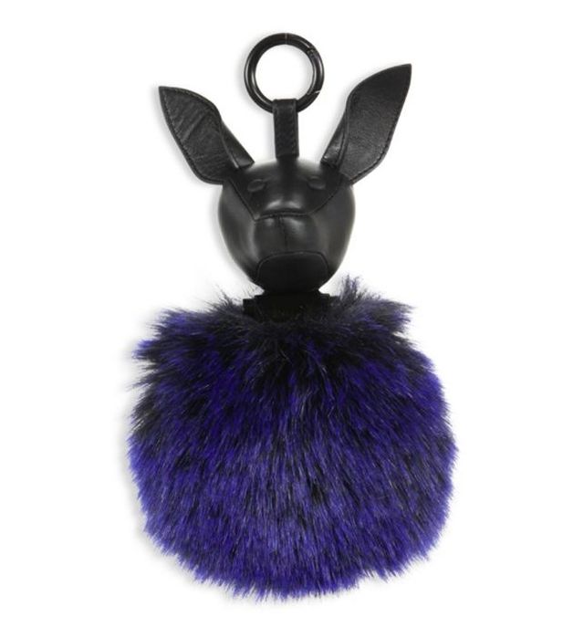 Kendall + Kylie handbag collection: faux fur keychain