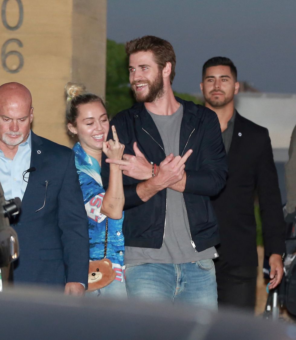 Miley Cyrus and Liam Hemsworth on a sushi date at Nobu in LA