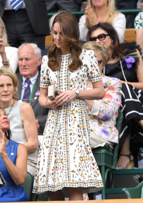 Kate Middleton at the 2016 Wimbledon tennis finals