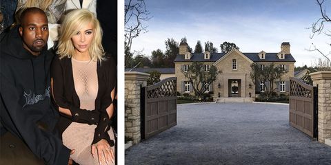 kim kardashian and kanye west hidden hills mansion