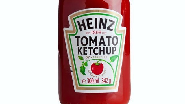 Heinz ketchup glass bottle