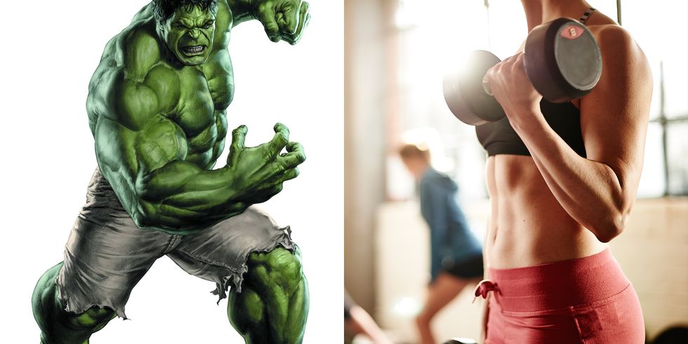 Arm, Wrist, Hulk, Joint, Elbow, Muscle, Chest, Fictional character, Trunk, Superhero, 