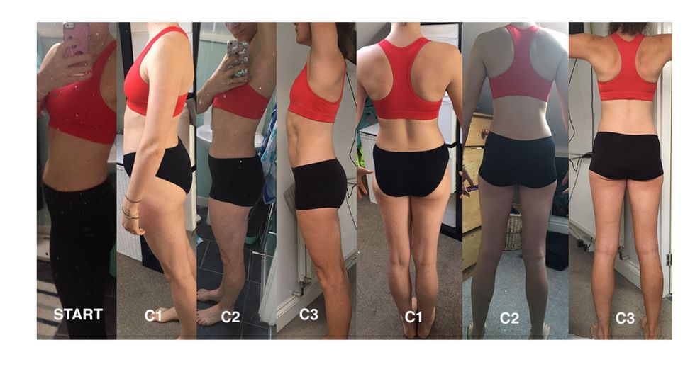 lunges results before and after