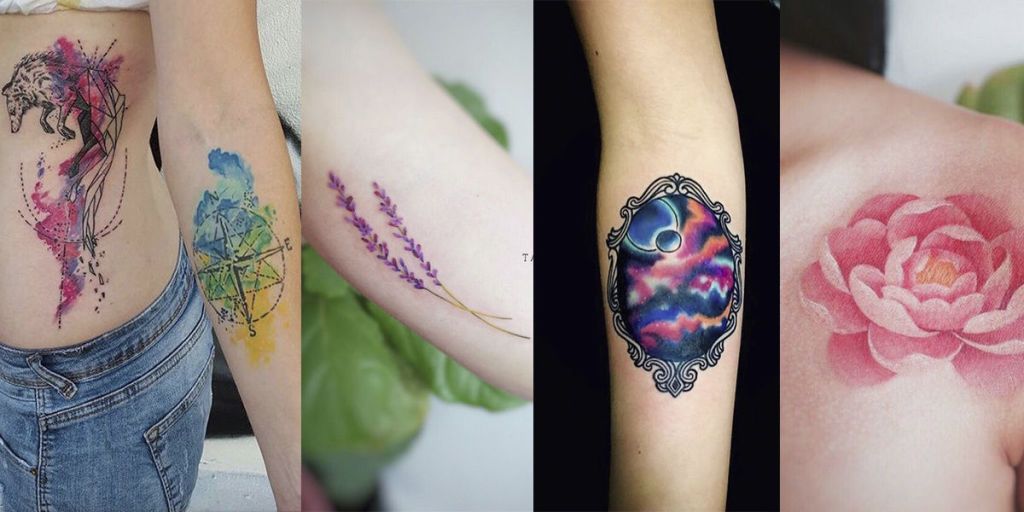 Watercolour tattoos