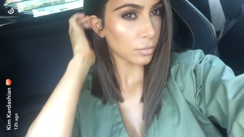 Kim Kardashian short haircut