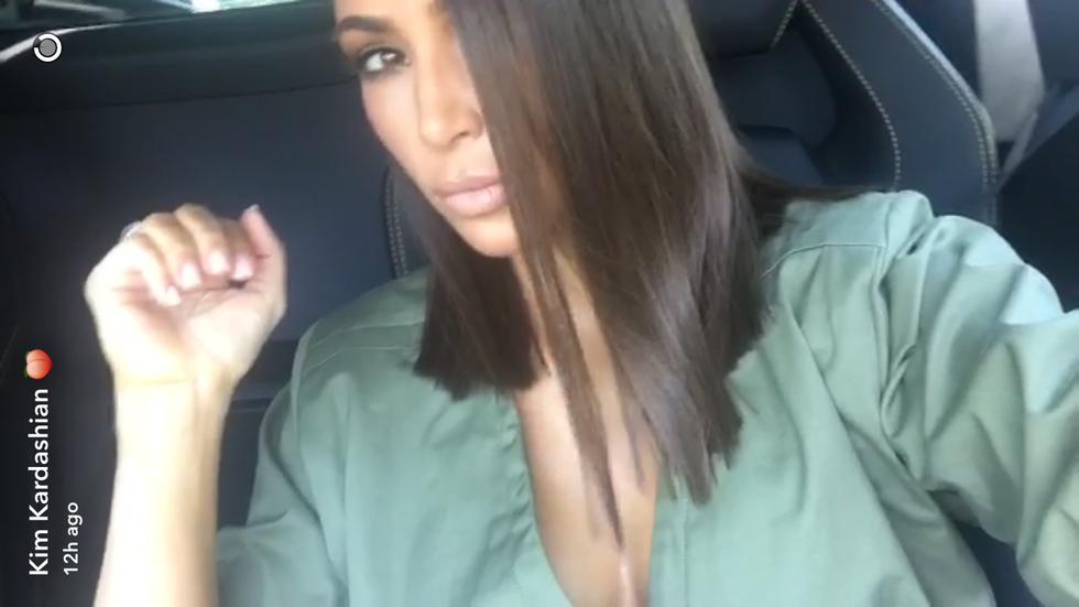 Kim Kardashian short hair
