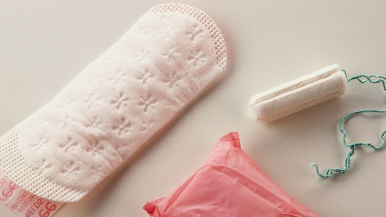 sanitary towel, tampon, period