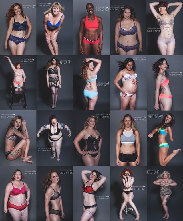 Body confidence 'underneath it all' lingerie campaign