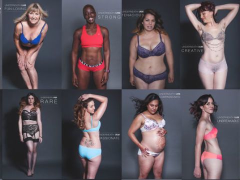 Underneath We Are Women photo series features 100 women in lingerie