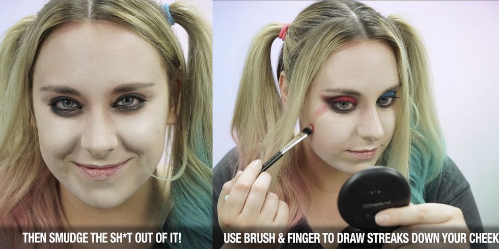 Harley Quinn makeup tutorial