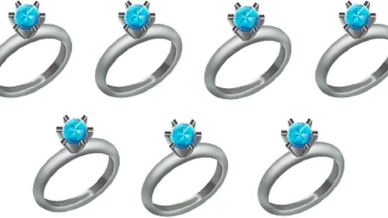 Opal Blue Topaz Sweethearts ring - 14K White Gold |JewelsForMe