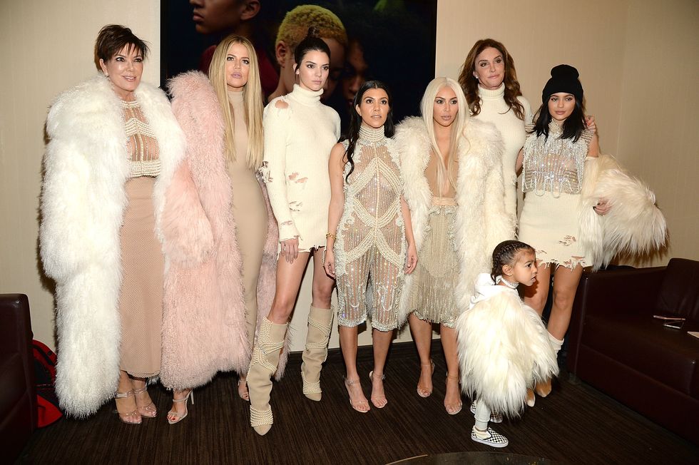 Kardashian Jenners at Kanye West's Yeezy season 3 show