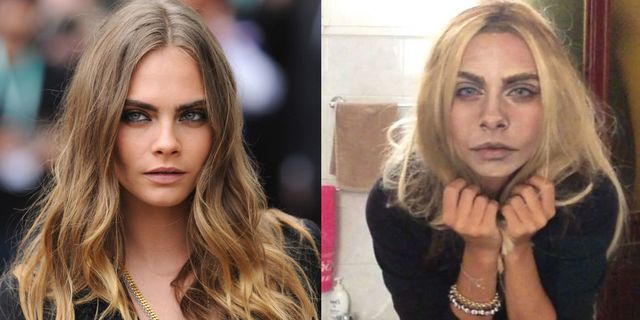 makeup blogger transforms into Cara Delevingne and OMG